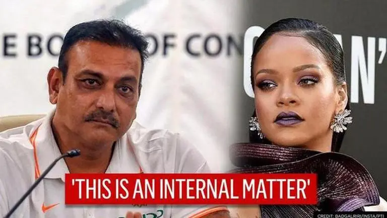 Ravi Shastri schools foreign meddlers; highlights 'internal matter' amid Rihanna/Greta row Ravi Shastri