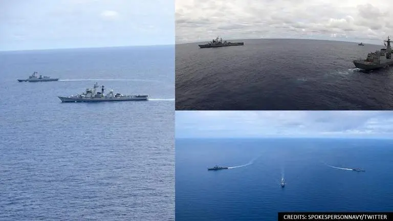 Indian Navy's INS Kora & INS Ranvijay conduct maritime exercise with Philippine Navy Indian Navy