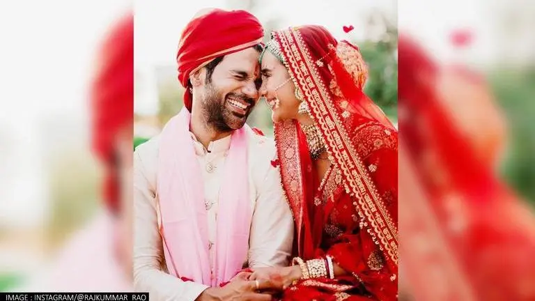 Rajkummar Rao's expression steals the show in unseen pic from his wedding with Patralekhaa Patralekhaa and Rajkummar Rao