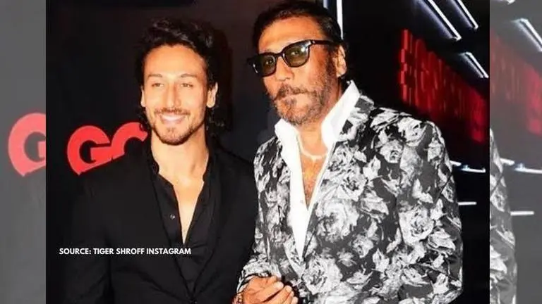 Jackie Shroff is all hearts for Tiger Shroff as actor shares rare photo on son's birthday Jackie Shroff