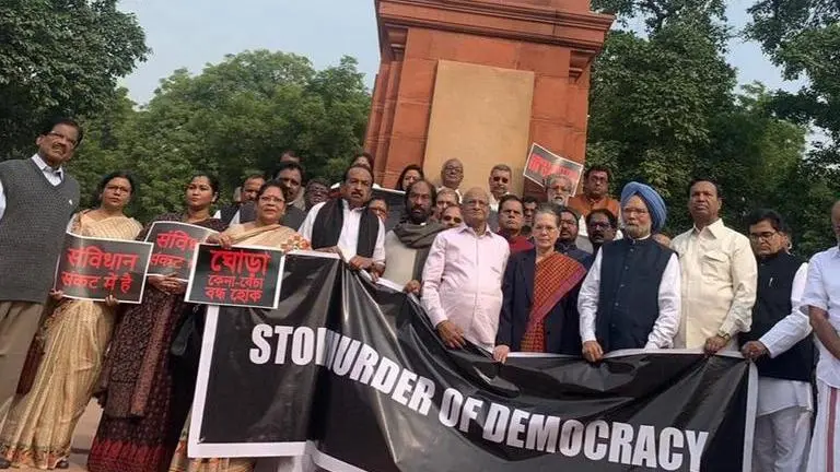 Congress spins Opposition's boycott of Constitution Day; now claims it was excluded Constitution