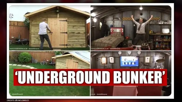 YouTuber makes underground bunker for self-isolation in his garden YouTuber makes bunker for self-isolation with Sky, games consoles and a bed