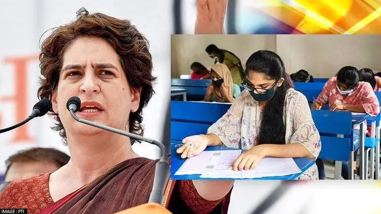 CBSE stirs row with 'anti- women' question in Class 10 board exam; Congress slams BJP Priyanka Gandhi