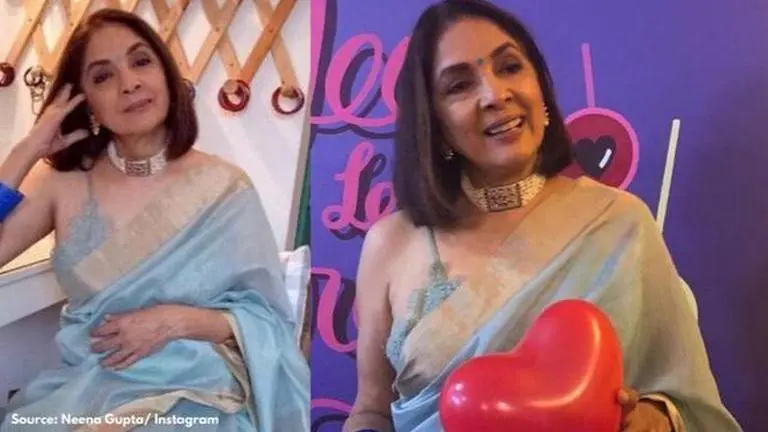 Neena Gupta in blue outfits will drive away your mid-week blues; check it out Neena Gupta