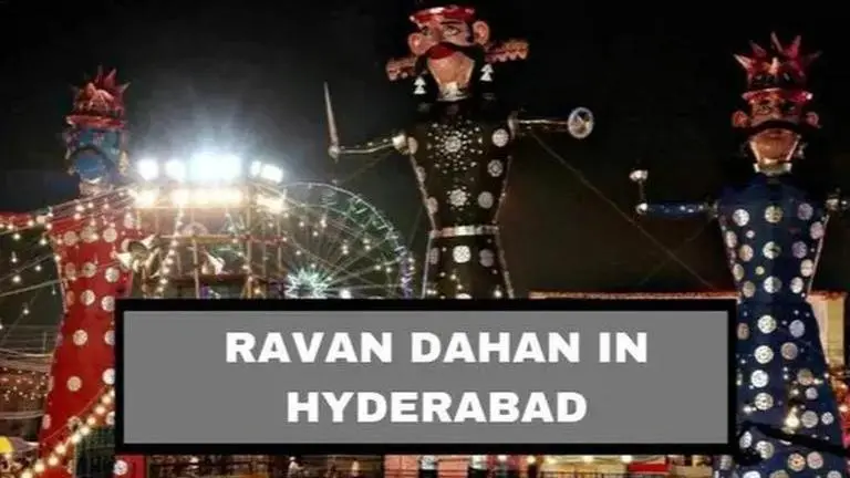 Ravan Dahan in Hyderabad to see people gather in huge numbers ravan dahan