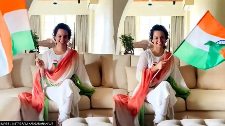 Kangana Ranaut depicts 'spirit of national celebration' amid dengue recovery Kangana Ranaut