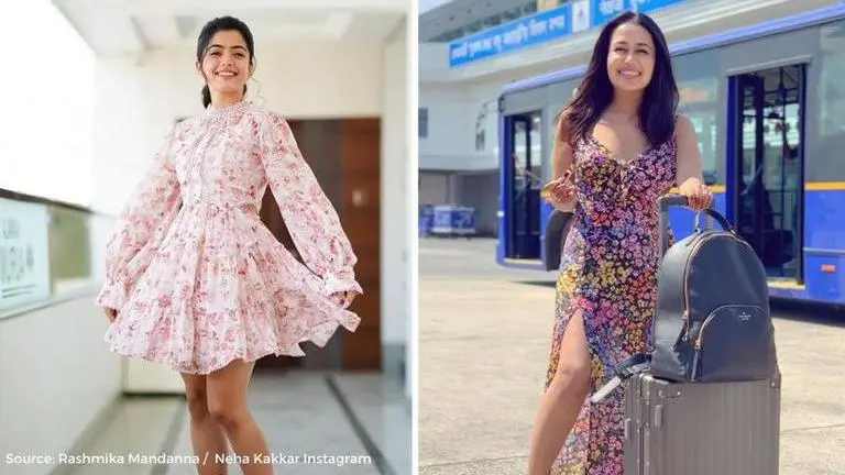 Neha Kakkar, Rashmika Mandanna and others who have a penchant for floral designs neha kakkar