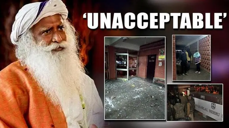 Sadhguru condemns JNU violence, asks students to 'focus on building their lives' Sadhguru