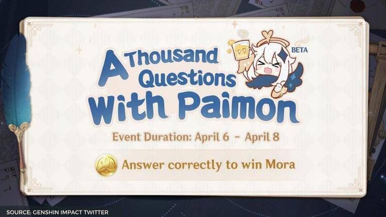 Genshin impact thousand questions with paimon answers: event duration and eligibility