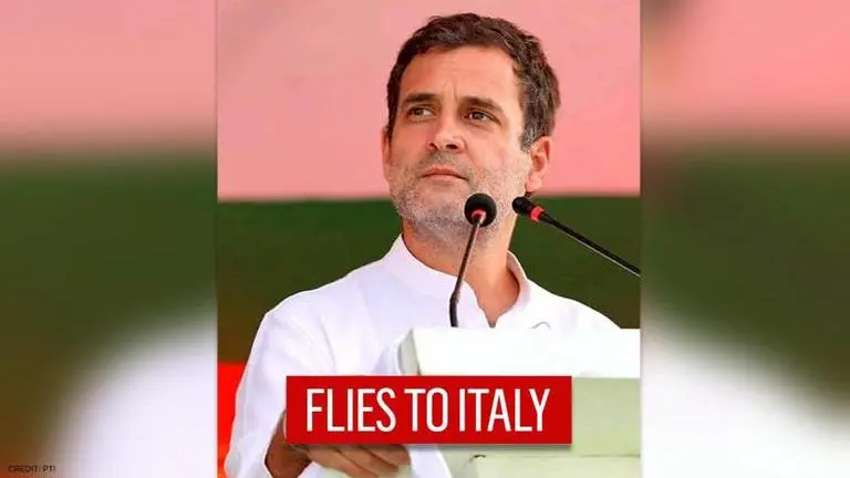 Rahul Gandhi flies off to Italy amid Centre-farmer faceoff & Congress party chief polls Rahul Gandhi