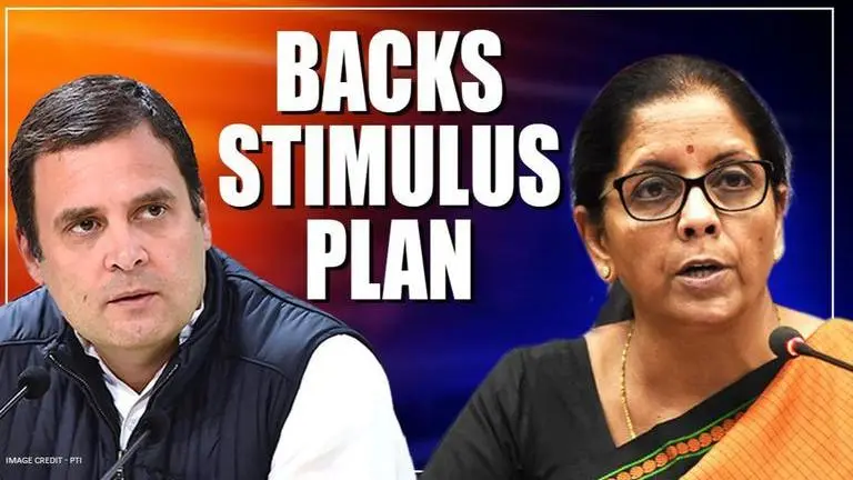 Rahul Gandhi backs FM Nirmala Sitharaman's relief plan for the poor amid COVID lockdown Rahul Gandhi