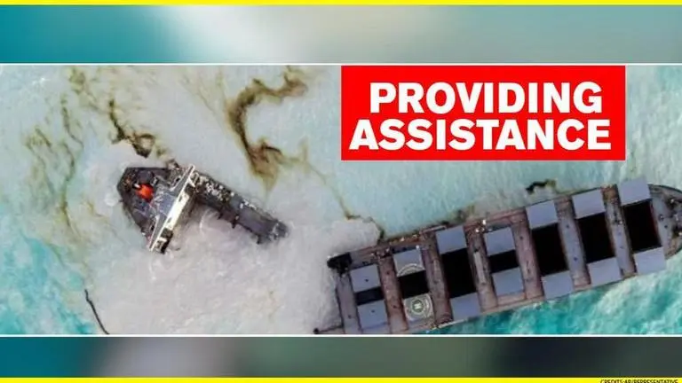Indian Coast Guard sends 10-member team to Mauritius to assist with oil spill operation Indian Coast Guard sends 10-member specialised team to Mauritius