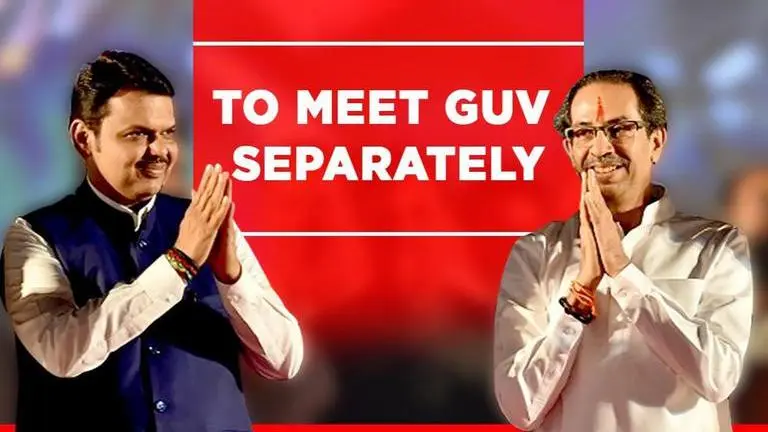 Amid 50:50 tussle, BJP & Sena to meet Maharashtra governor separately Mahrashtra