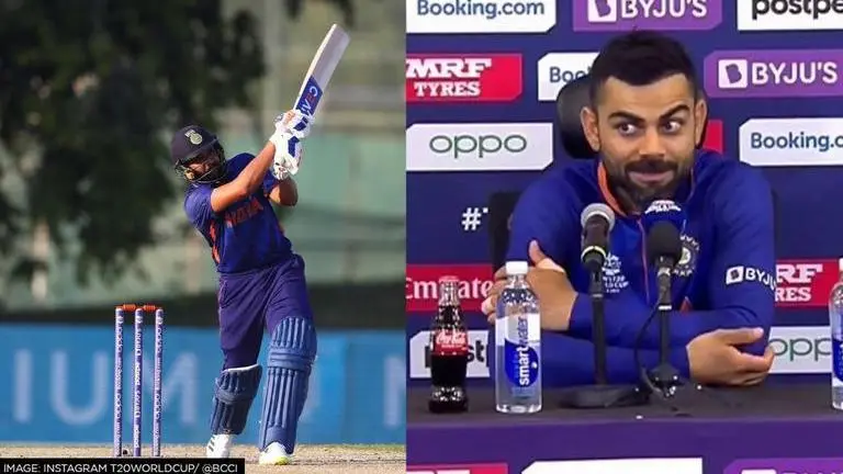 T20 World Cup 2021: Virat Kohli's 'fitting' reply to question on dropping Rohit Sharma Virat Kohli on dropping Rohit Sharma during T20 World Cup 2021