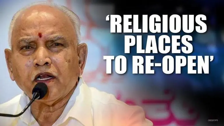 Karnataka first to move; 'Will reopen all religious places after May 31': CM Yediyurappa COVID-19