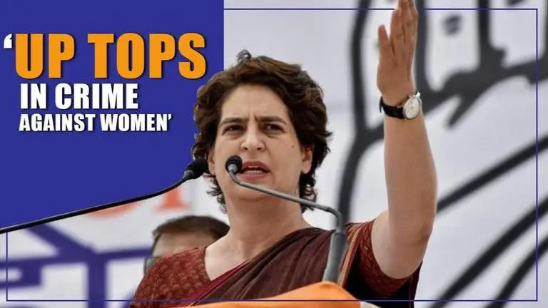 Priyanka Gandhi: 'Uttar Pradesh tops in cases of crime against women' priyanka gandhi