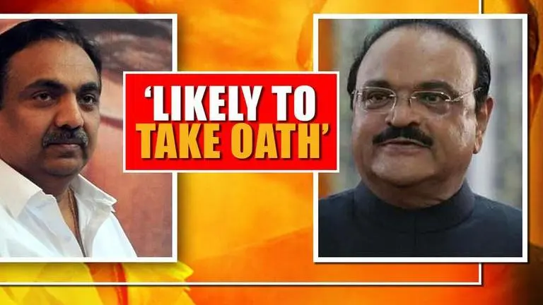 NCP leaders Chhagan Bhujbal, Jayant Patil, likely to take oath as ministers: Sources Chhagan Bujbal