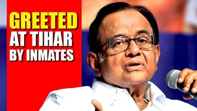 Chidambaram greeted by jail officials and inmates on his birthday Chidambaram