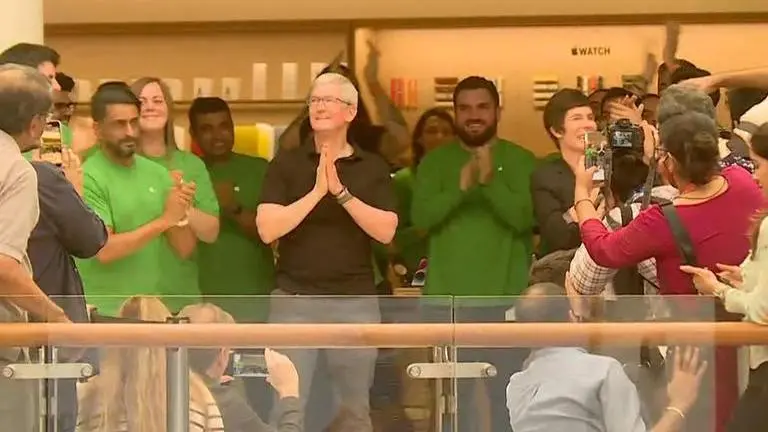 Tim Cook inaugurates India's 2nd Apple retail store in Delhi's Saket; first look revealed Apple Saket