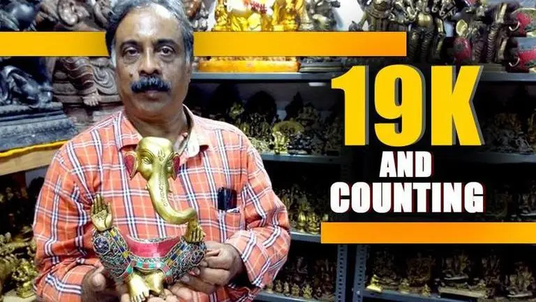 Ganesha Idol collector from Hyderabad claims to have 19,022 idols Ganesha