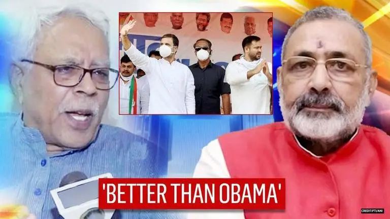 BJP takes a jibe at Congress as ally-RJD leader slams Rahul Gandhi's 'picnic' amid polls Giriraj Singh