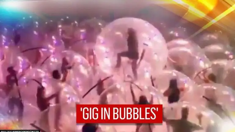 Watch: US band performs with large gathering encased in ‘plastic bubbles’ amid COVID-19 US