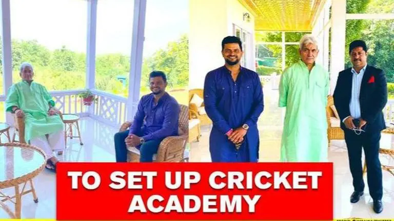 'Let's make it bigger': Raina to set up Cricket academy in J&K; meets Lt Guv Manoj Sinha Suresh Raina