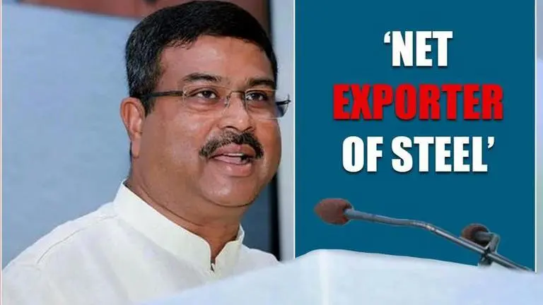 Steel sector: Dharmendra Pradhan asserts that India has become a net exporter of steel Steel sector