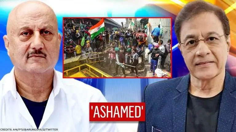 Bollywood stars ashamed of farmer rally violence; slam anti-nationals, insult of Tricolour Bollywood stars ashamed of farmer rally chaos, slam 'anti-nationals',insult of tricolour