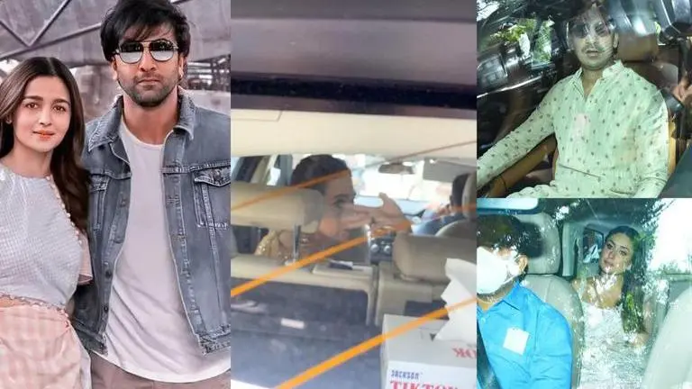 Kareena Kapoor, Karisma, Ayan Mukerji & more arrive at Ranbir's house ahead of wedding Kareena Kapoor, Karisma Kapoor, Ayan Mukerji, Alia-Ranbir wedding, Alia-Ranbir mehendi, Alia-Ranbir haldi, Adar Jain, Armaan Jain