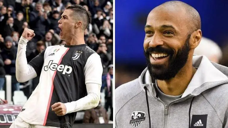 Cristiano Ronaldo beats Thierry Henry in vote for Europe's greatest striker of 20 years Cristiano Ronaldo