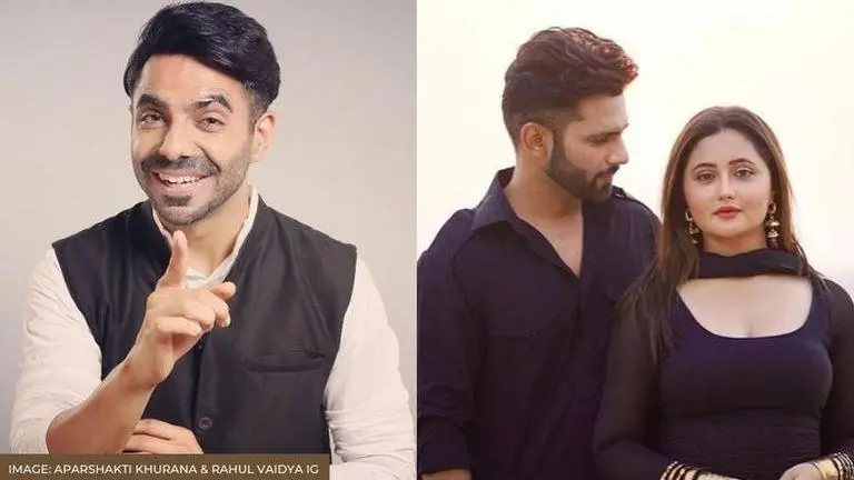 Aparshakti Khurana reviews Rahul Vaidya-Rashami Desai's new song 'Kinna Sona' APARSHAKTI KHURANA REACTS TO RAHUL VAIDYA-RASHAMI DESAI'S KINNA SONA