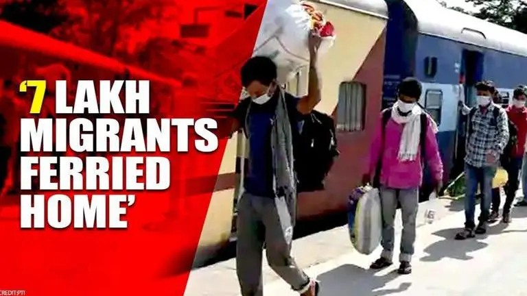 602 Shramik Special trains run so far, over 7 lakh migrants ferried;100 such trains daily Shramik