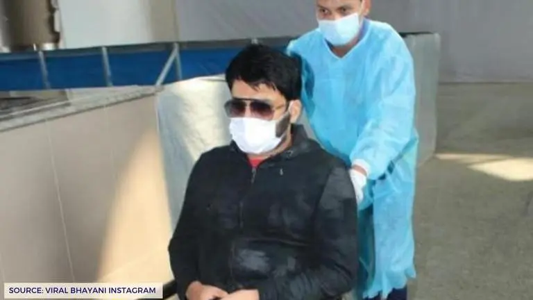 why is kapil sharma on wheel chair