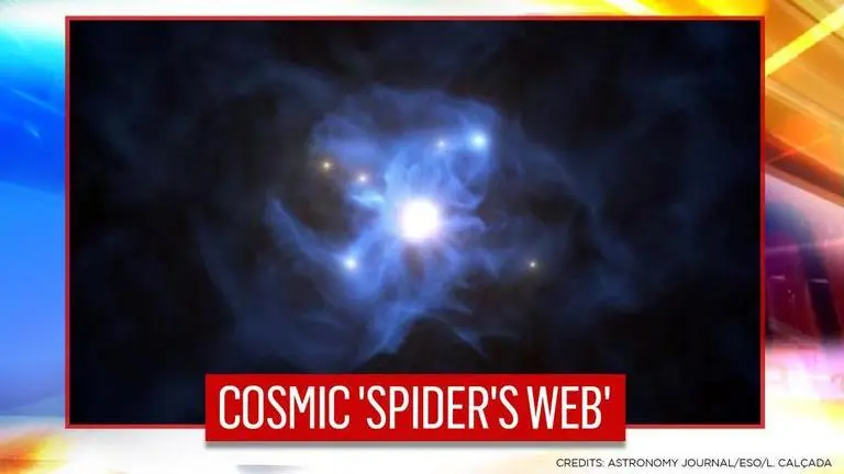 Galaxies trapped in 'spider's web' could explain how supermassive black holes are formed Spider's web
