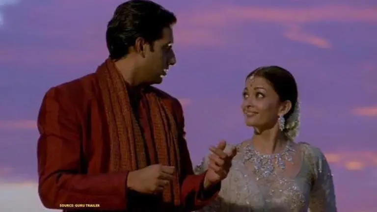 Aishwarya Rai's most romantic moments with Abhishek Bachchan in 'Guru' Aishwarya Rai