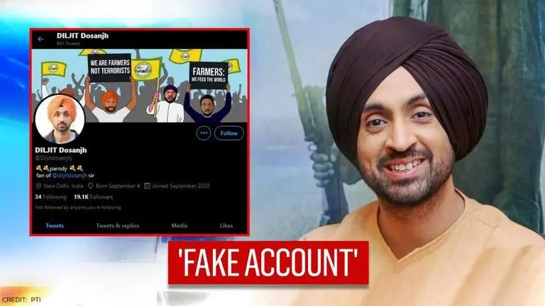 Diljit Dosanjh warns about fake Twitter account using his name; shares handle Diljit Dosanjh