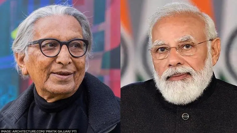 PM Modi hails UK Royal Gold Medal 2022 winner Balkrishna Doshi's monumental contributions PM Modi