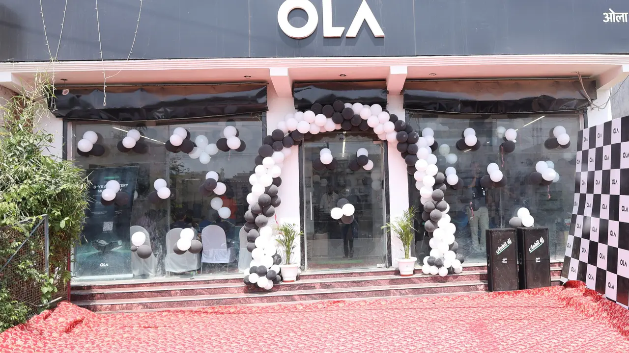 Ola Electric's experience centre at Pryagraj
