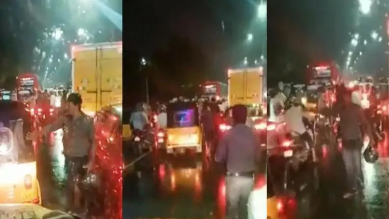 Chennai: Man clears traffic for three ambulances amid rain, wins hearts on internet; Watch Chennai