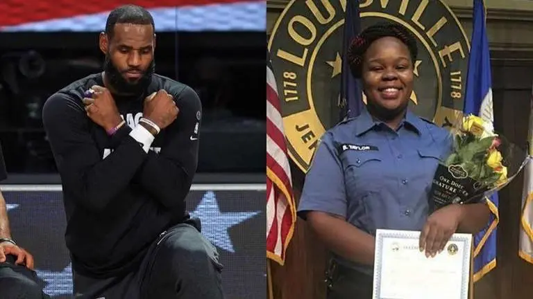 LeBron James reacts to ballistics report that contradicts findings in Breonna Taylor case lebron james