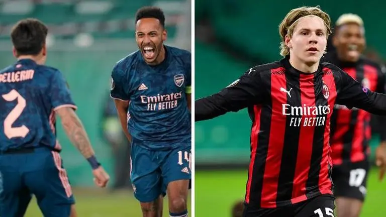 Europa League results & highlights: Arsenal survive Rapid Wein scare, Milan see off Celtic europa league results