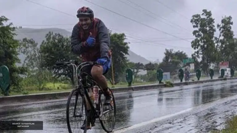Suyash Tilak goes on nature trail on a bicycle; see pictures Suyash Tilak