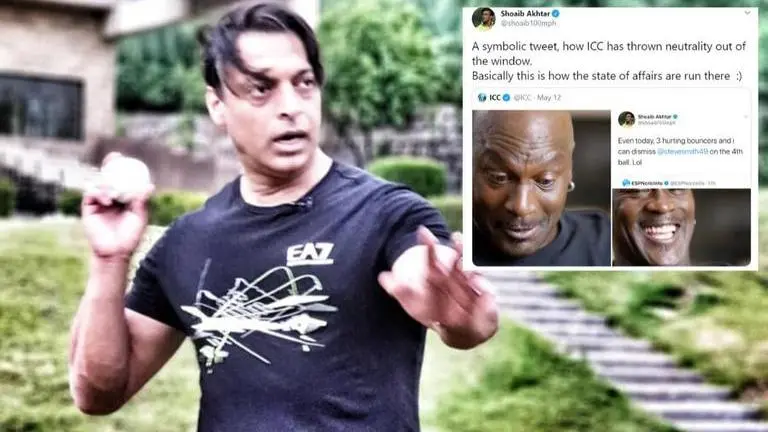 Shoaib Akhtar hits back at ICC for trolling him over Steve Smith bouncer comments Shoaib Akhtar