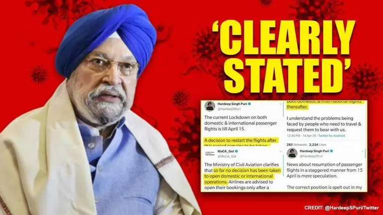 Centre says some Airlines didn't heed no-bookings advisory; assures them of enough time Covid lockdown