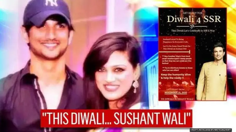 Sushant's sister Shweta gives '#Diwali4SSR' message, says 'lets celebrate in his way'