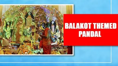 Balakot Air Strikes Theme Of Kolkata Durga Puja Marquee Balakot