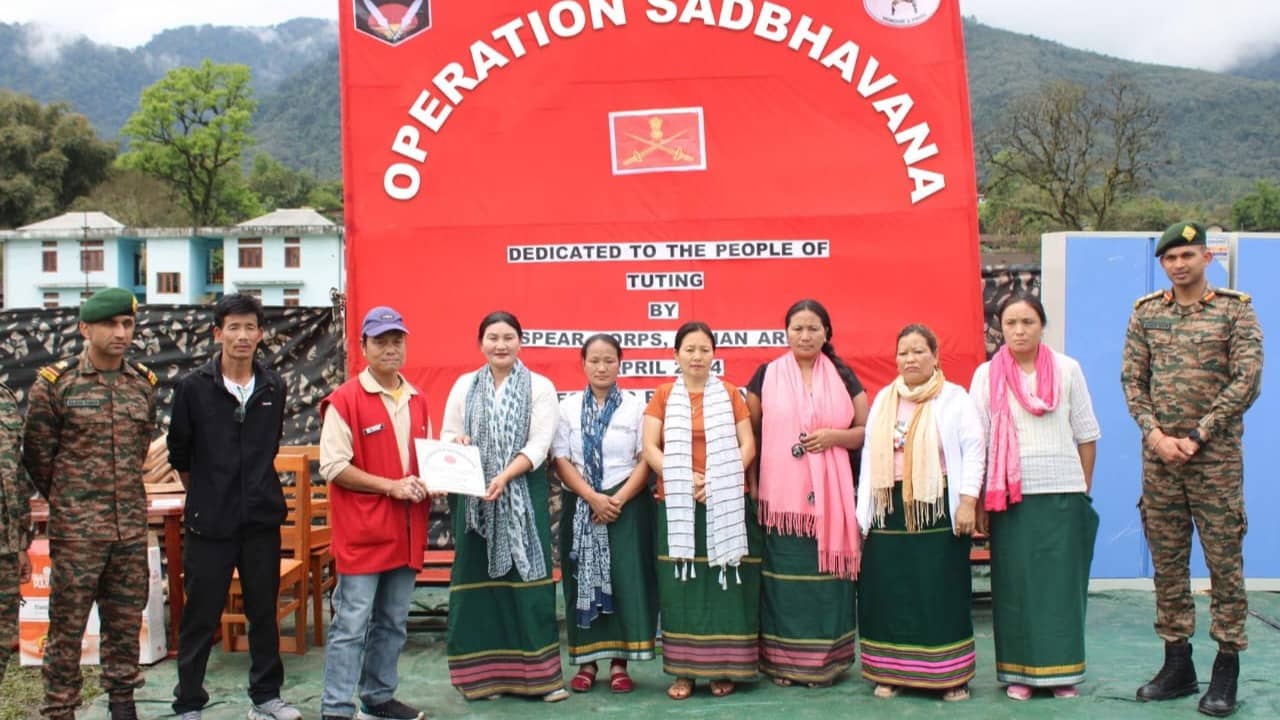 Operation Sadbhavana in Tuting, Arunachal Pradesh