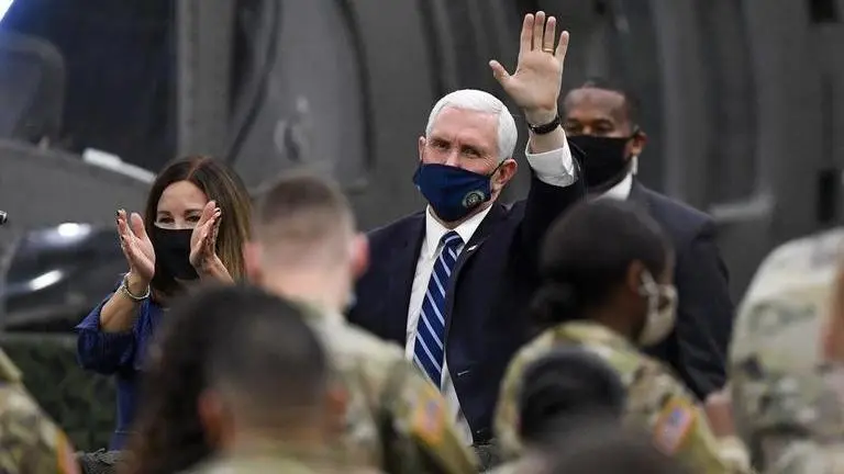 Vice President Pence thanks U.S. troops at Fort Drum