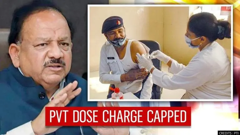 Centre caps vaccine doses at Rs 250 at pvt hospitals; free of charge at govt centres COVID